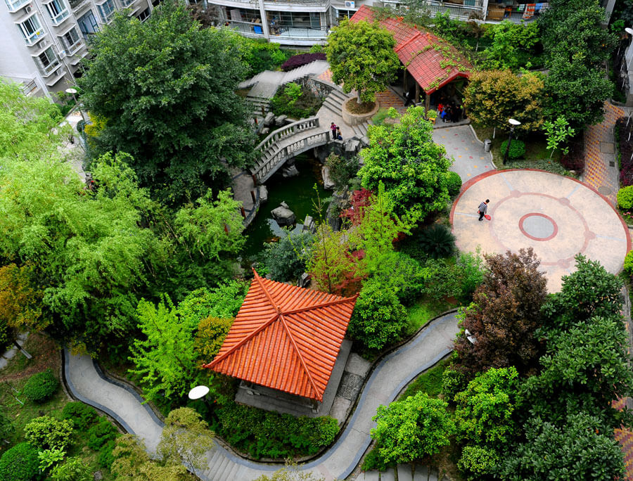 住宅小區(qū)園林綠化設(shè)計(jì)的植物怎么配置？